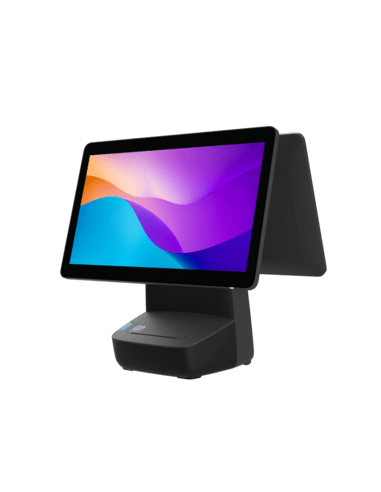 HiStone LUNA S, HK528 w Printer, 39.6 cm (15,6), Full HD, USB, RS232, Ethernet, Intel Celeron J, SSD, black