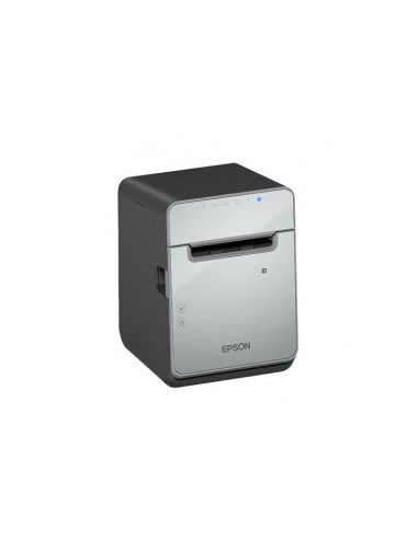 Staliniai lipdukų spausdintuvai Lipdukų spausdintuvas Epson TM-L100, 8 dots/mm (203 dpi), cutter, linerless, USB, Lightning, Eth