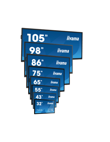 iiyama ProLite IDS, 217.4 cm (85.6''), infrared, 4K, USB, USB-C, RS232, Ethernet, Wi-Fi, Android, kit (USB), black